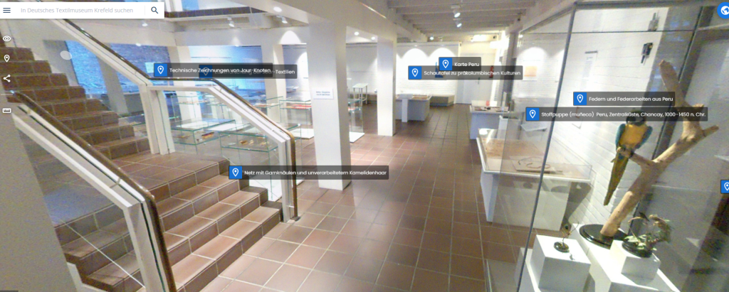 Ausschnitt aus der virtuellen Ausstellung des Deutschen Textilmuseums